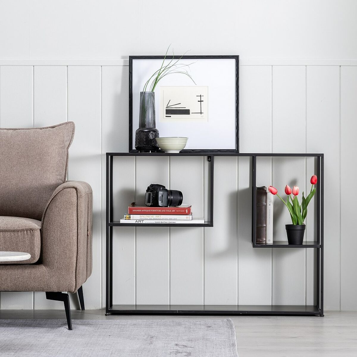 Koridors SQUARE Melns 100 x 26 x 75 cm